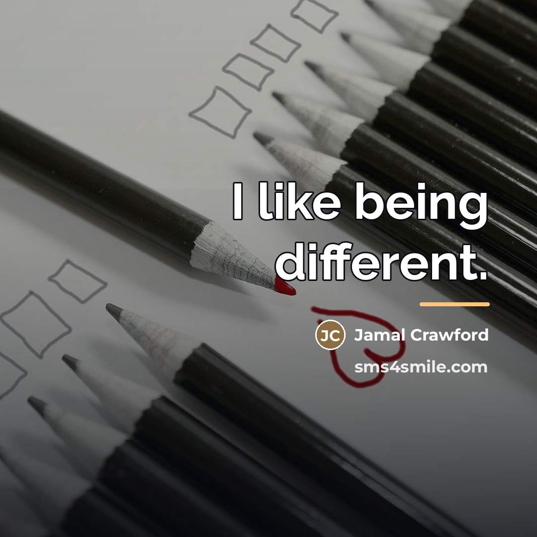 “I like being different.…” quote by Jamal Crawford