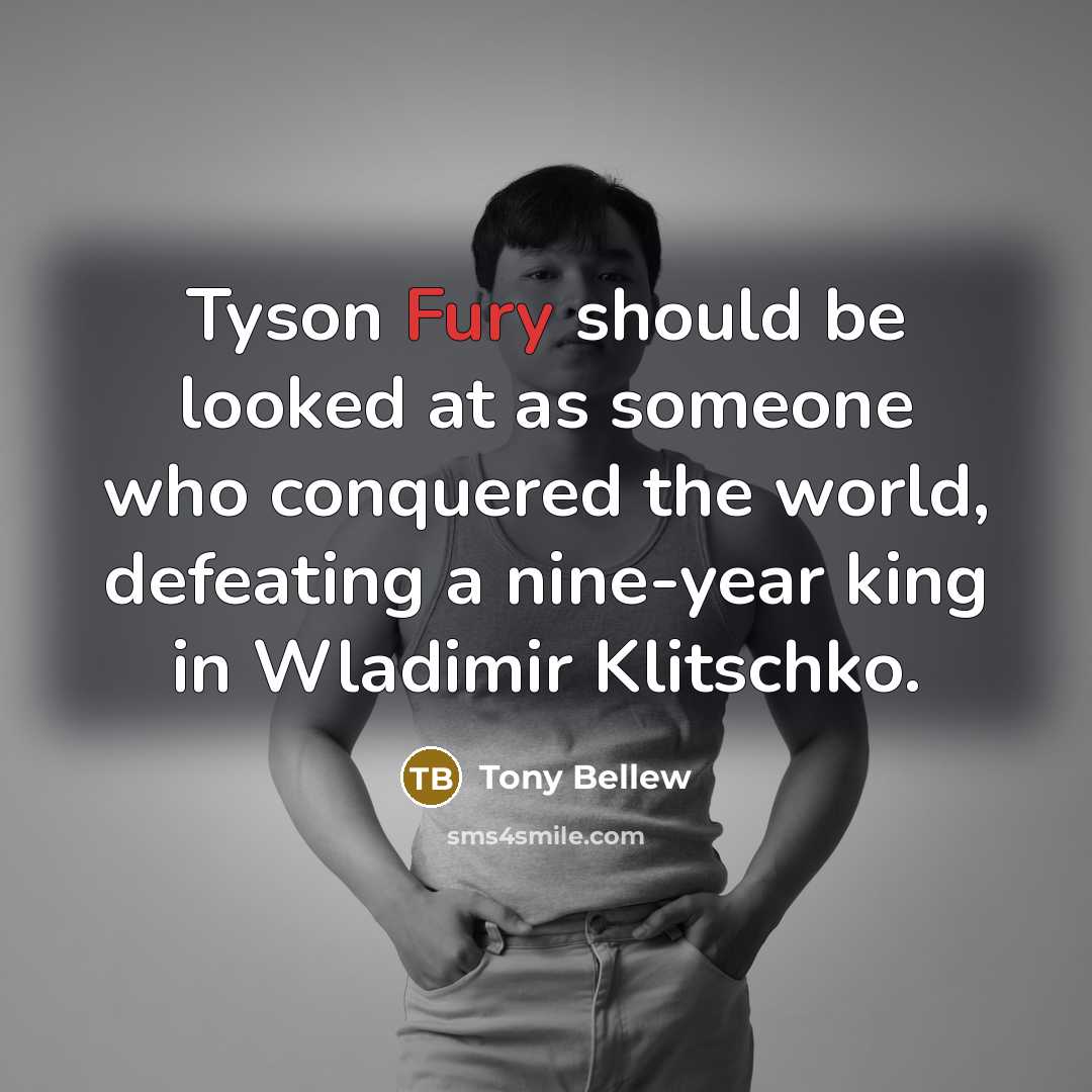 “Tyson Fury should be looked at as someone who conquered…” quote by Tony Bellew