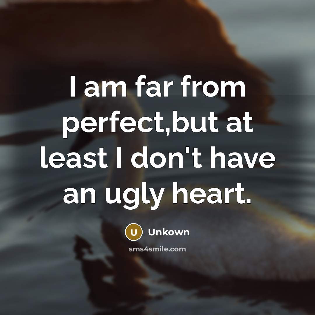 “I am far from perfect,but at least I don't have…” quote by Unkown