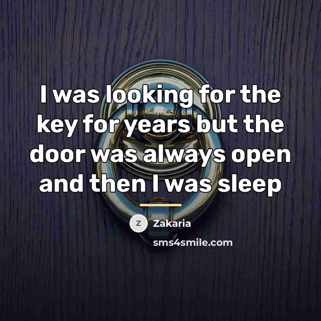 “I was looking for the key for years but the…” quote by Zakaria