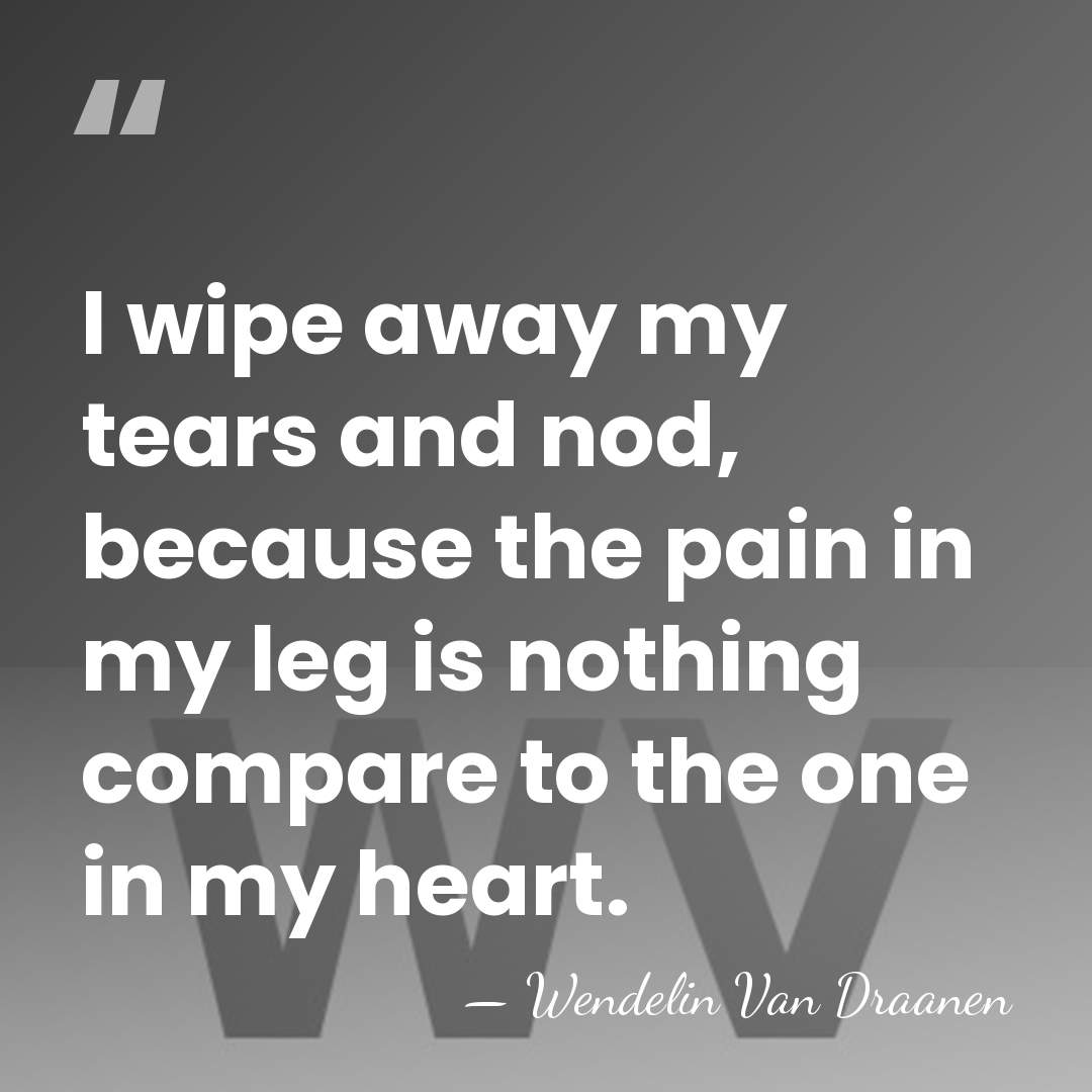 I wipe away my tears and nod, because the pain in my&hellip; - Wendelin Van Draanen