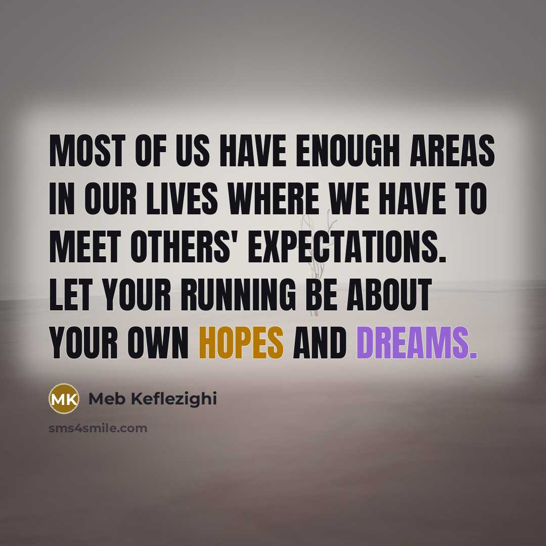 “Most of us have enough areas in our lives where…” quote by Meb Keflezighi