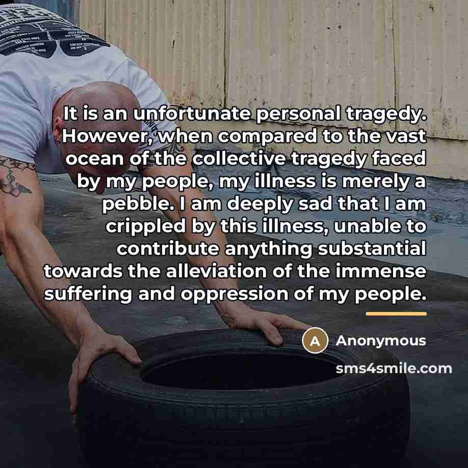 “It is an unfortunate personal tragedy. However, when compared to…” quote by Anonymous