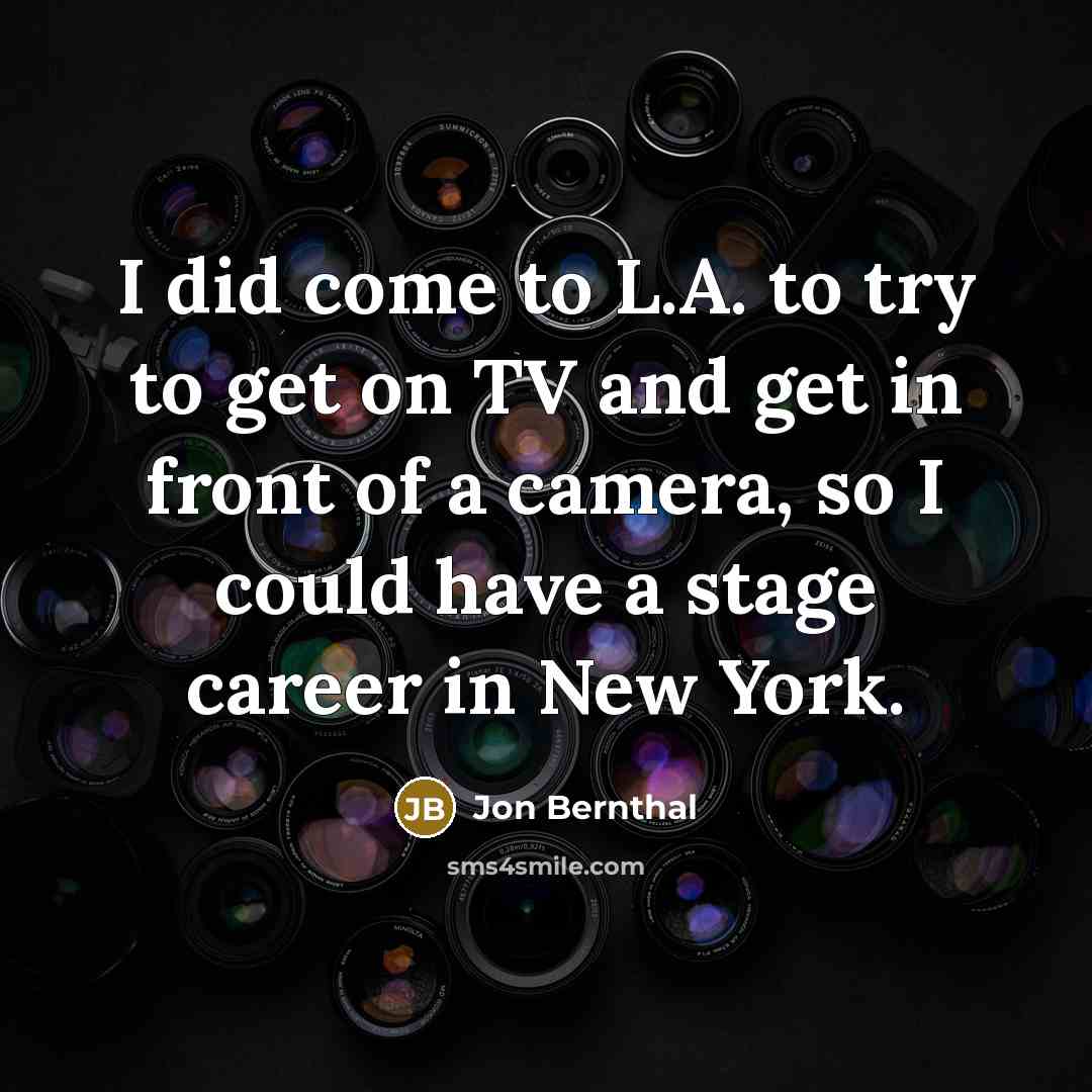 “I did come to L.A. to try to get on…” quote by Jon Bernthal