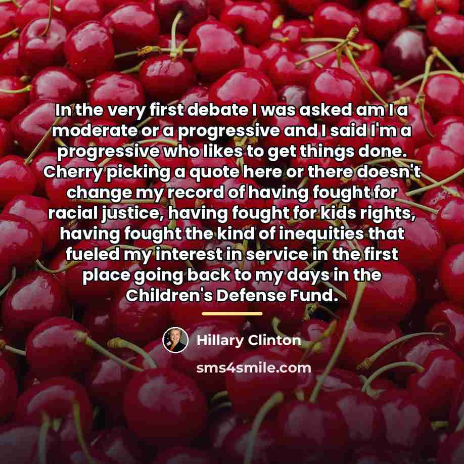 “In the very first debate I was asked am I…” quote by Hillary Clinton