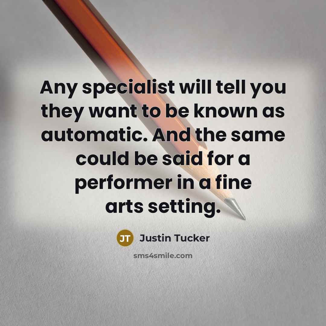 “Any specialist will tell you they want to be known…” quote by Justin Tucker