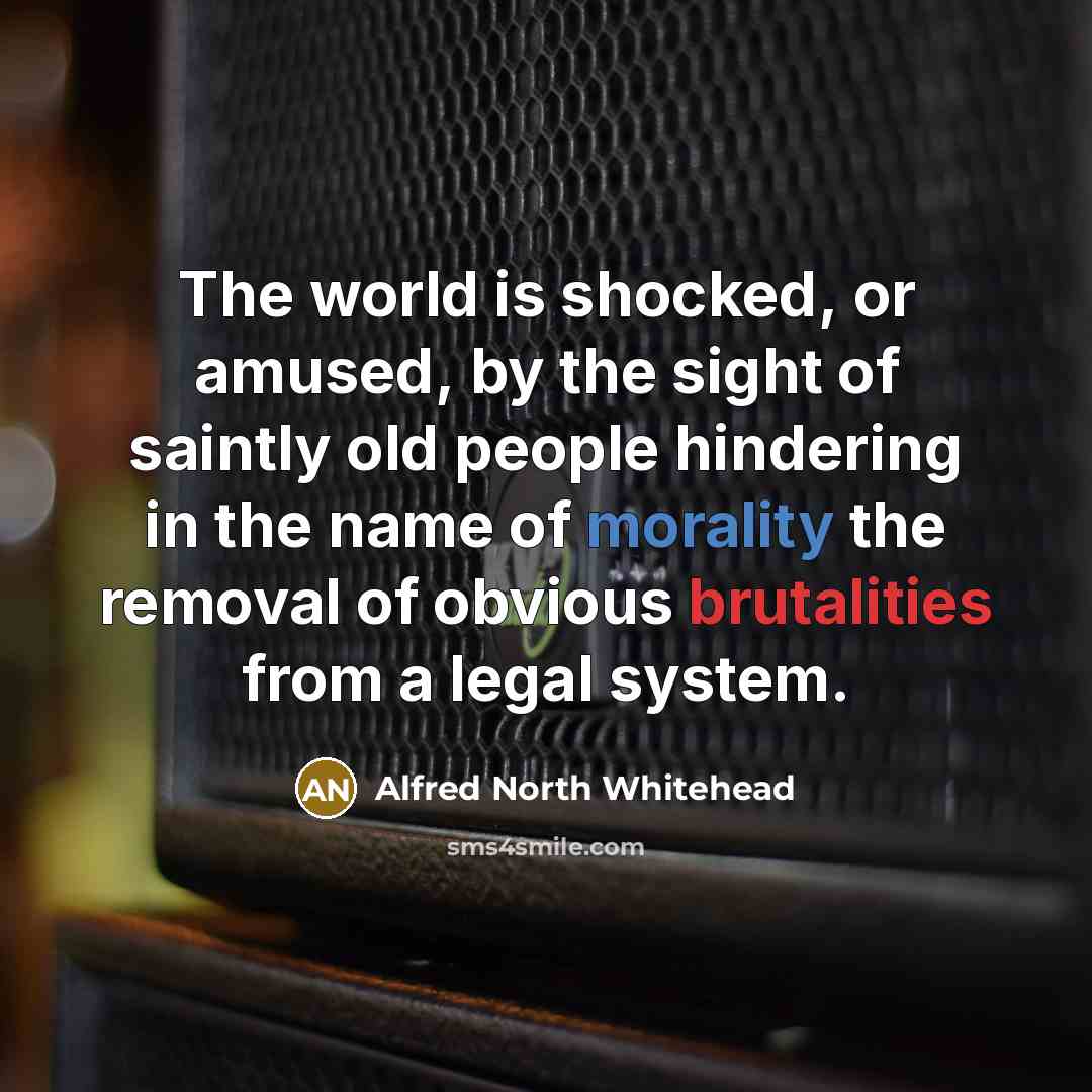 “The world is shocked, or amused, by the sight of…” quote by Alfred North Whitehead
