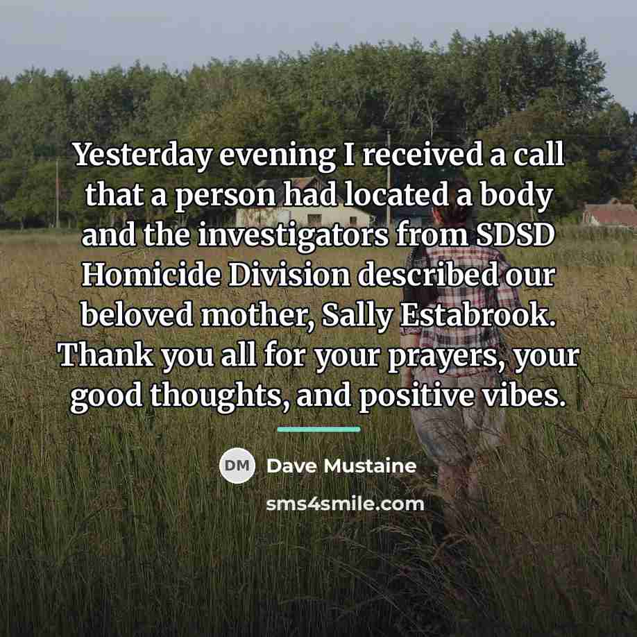 “Yesterday evening I received a call that a person had…” quote by Dave Mustaine