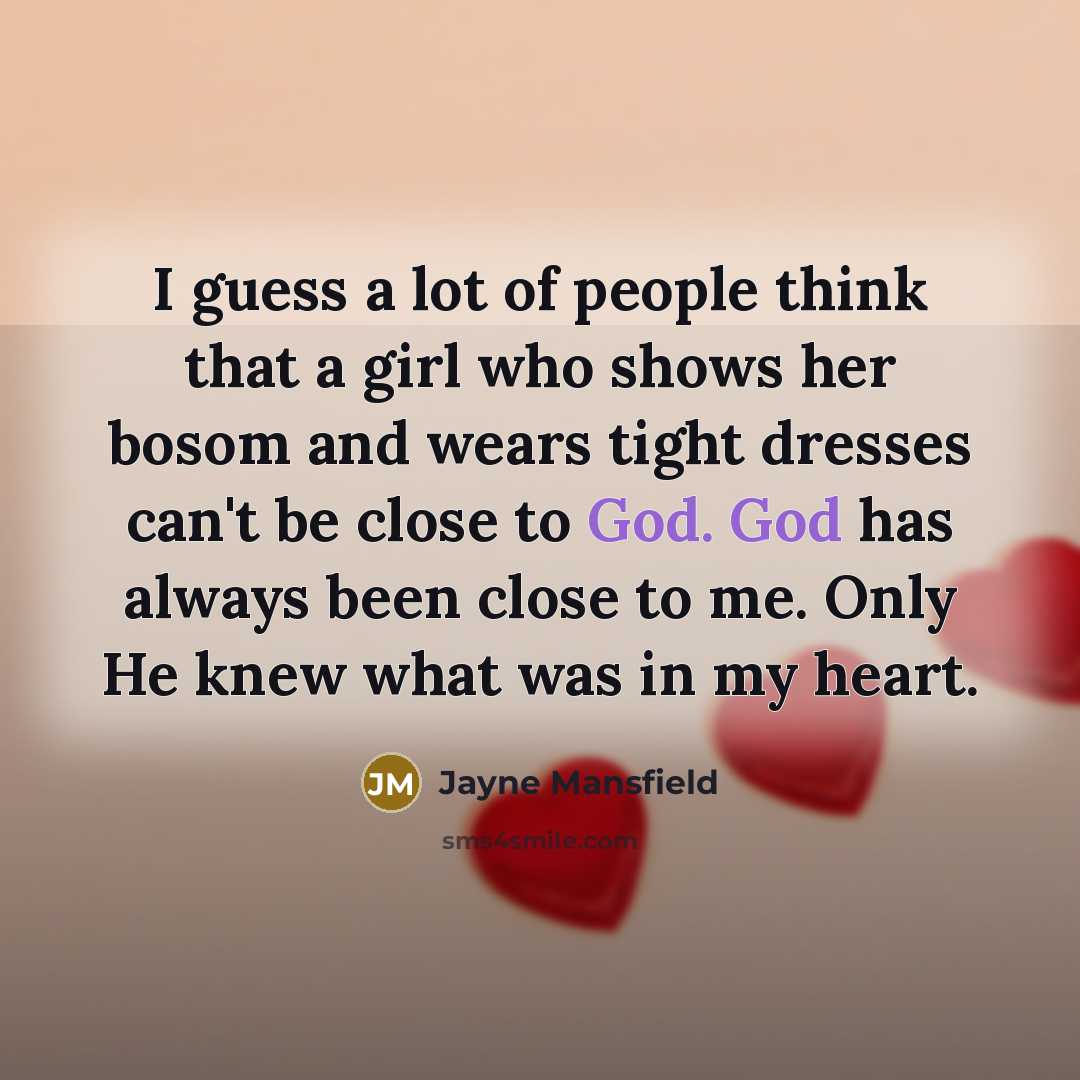 “I guess a lot of people think that a girl…” quote by Jayne Mansfield