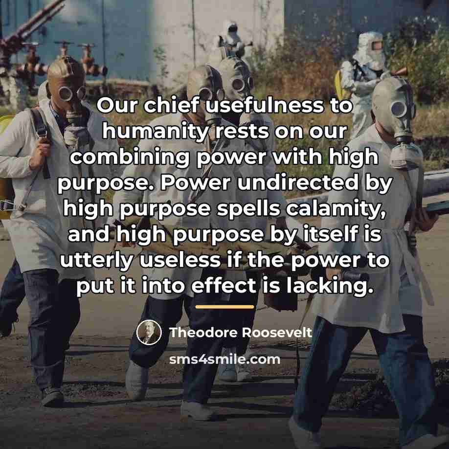 “Our chief usefulness to humanity rests on our combining power…” quote by Theodore Roosevelt