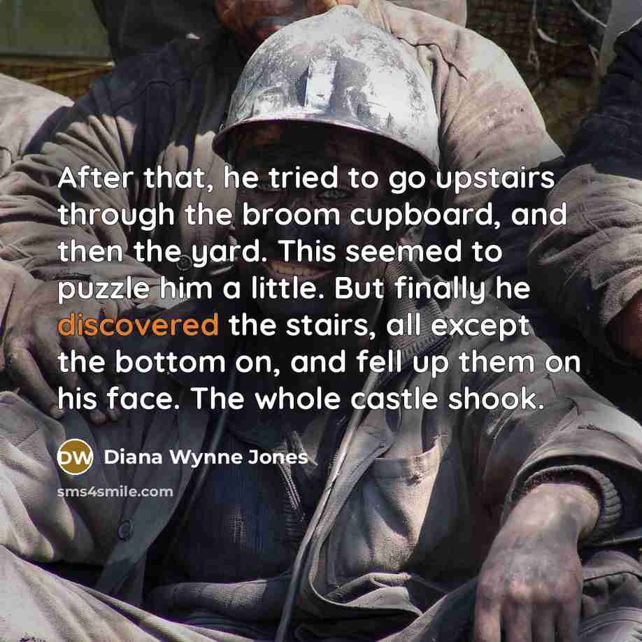 “After that, he tried to go upstairs through the broom…” quote by Diana Wynne Jones