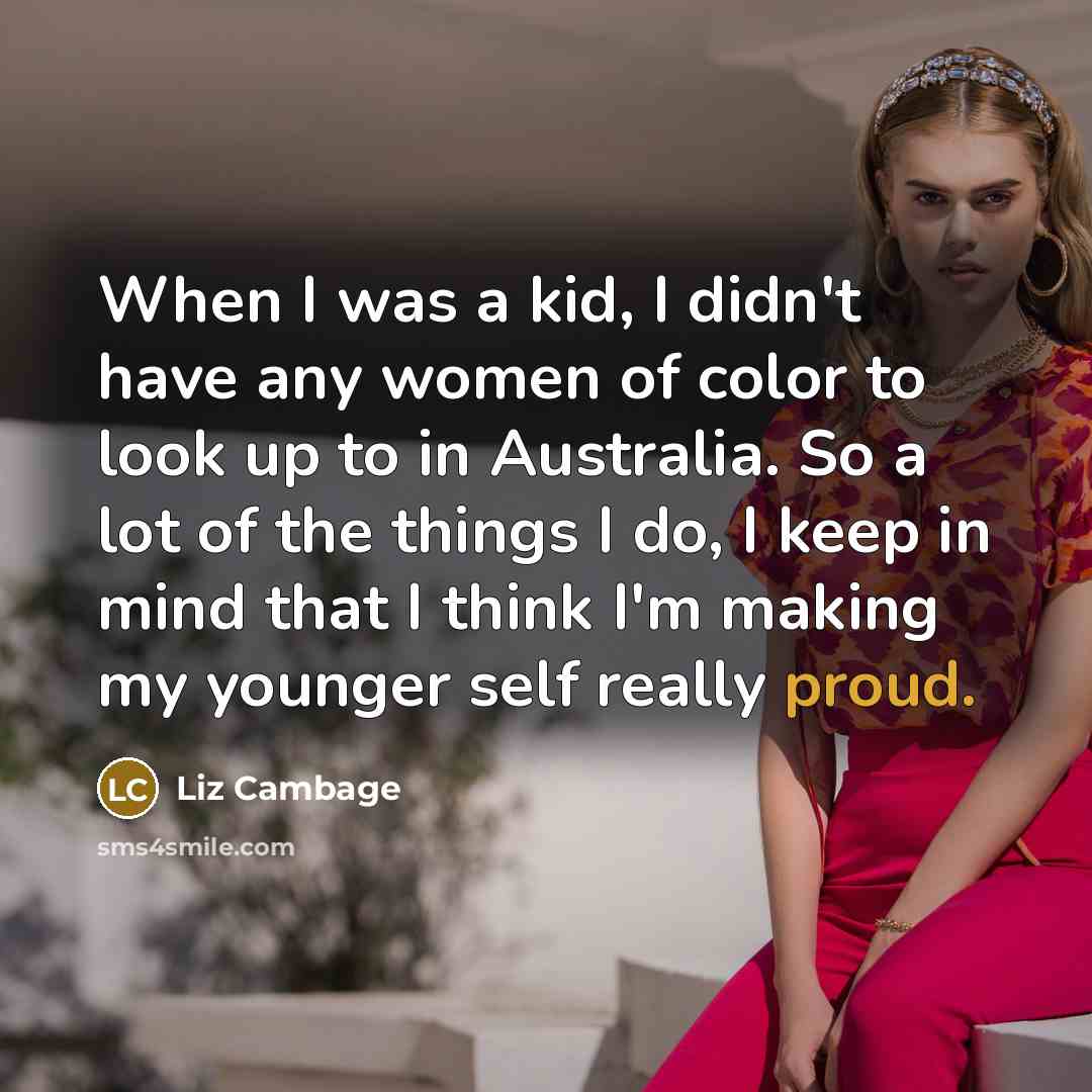 “When I was a kid, I didn't have any women…” quote by Liz Cambage