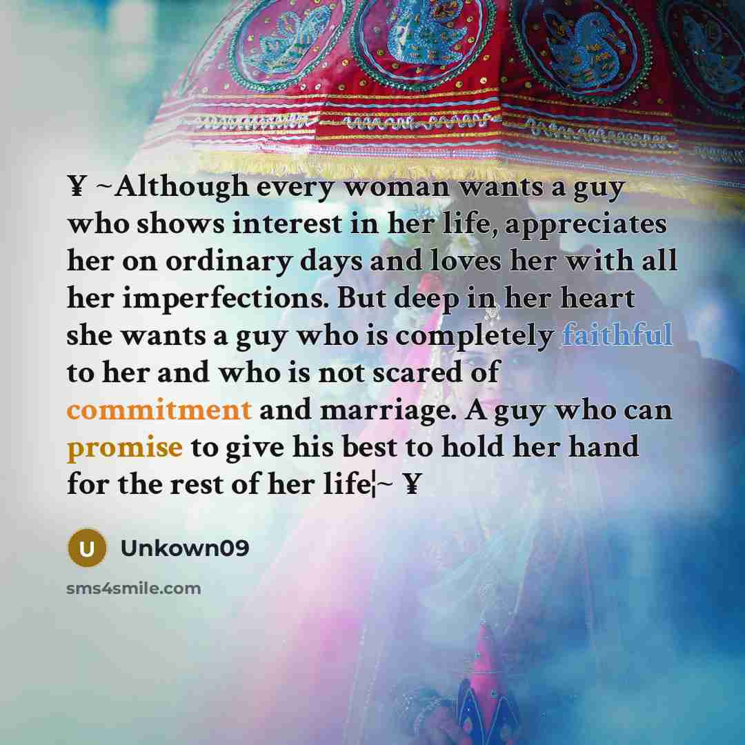 “¥ ~Although every woman wants a guy who shows interest…” quote by Unkown09