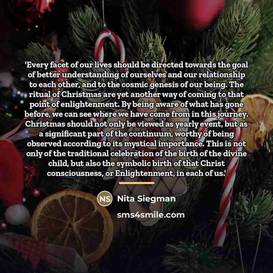 “'Every facet of our lives should be directed towards the…” quote by Nita Siegman