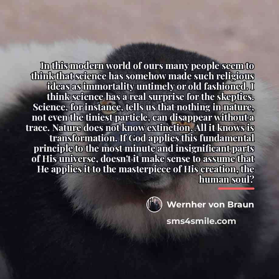 “In this modern world of ours many people seem to…” quote by Wernher von Braun
