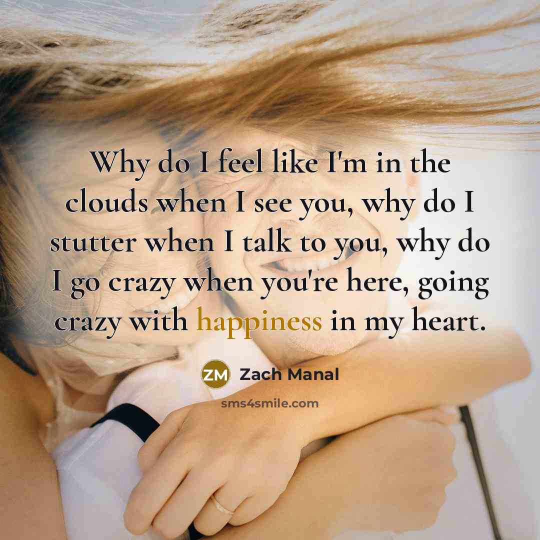 “Why do I feel like I'm in the clouds when…” quote by Zach Manal