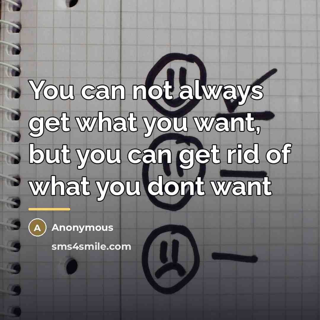 “You can not always get what you want, but you…” quote by Anonymous