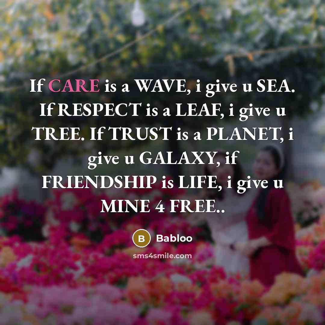 “If CARE is a WAVE, i give u SEA. If…” quote by Babloo