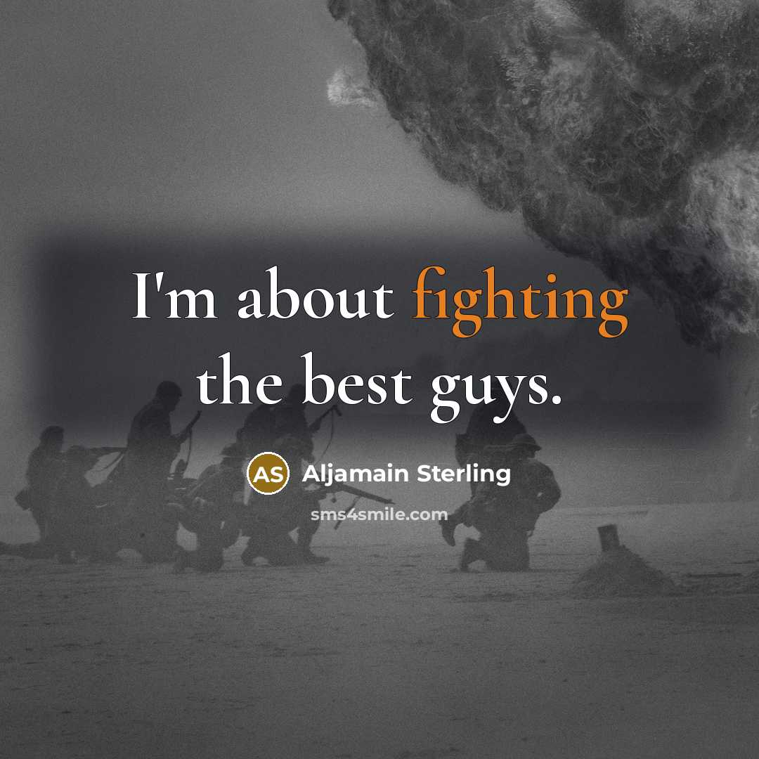 “I'm about fighting the best guys.…” quote by Aljamain Sterling