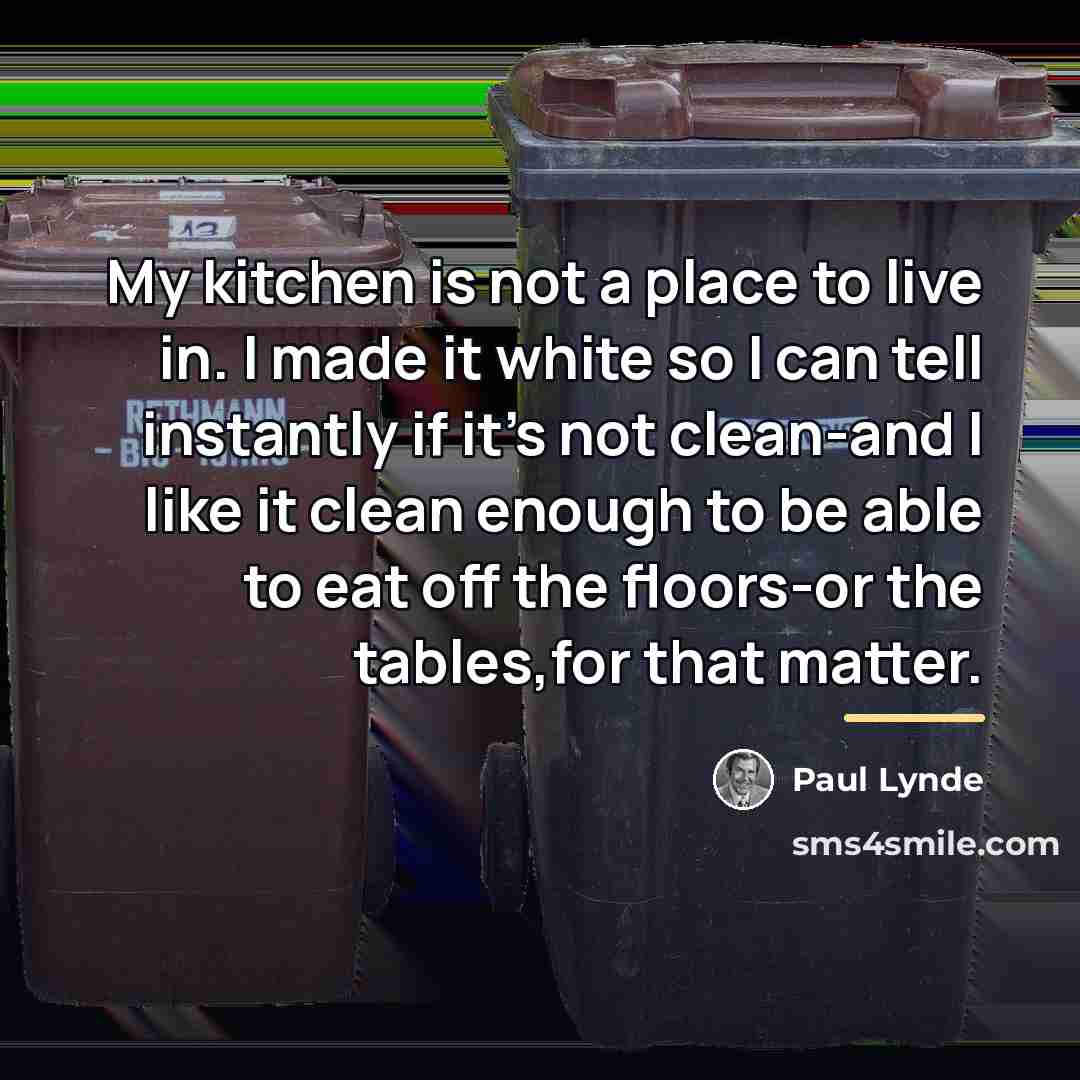 “My kitchen is not a place to live in. I…” quote by Paul Lynde