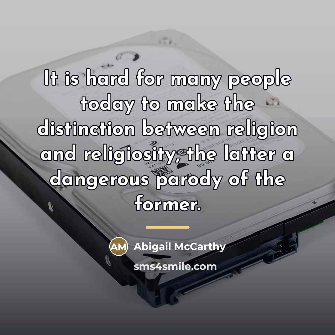 “It is hard for many people today to make the…” quote by Abigail McCarthy