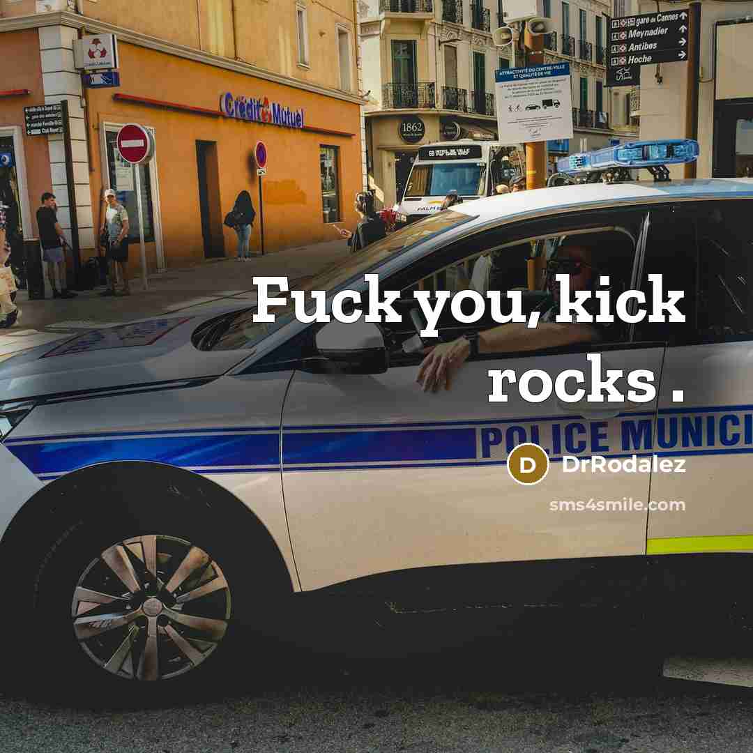 “Fuck you, kick rocks .” quote by DrRodalez