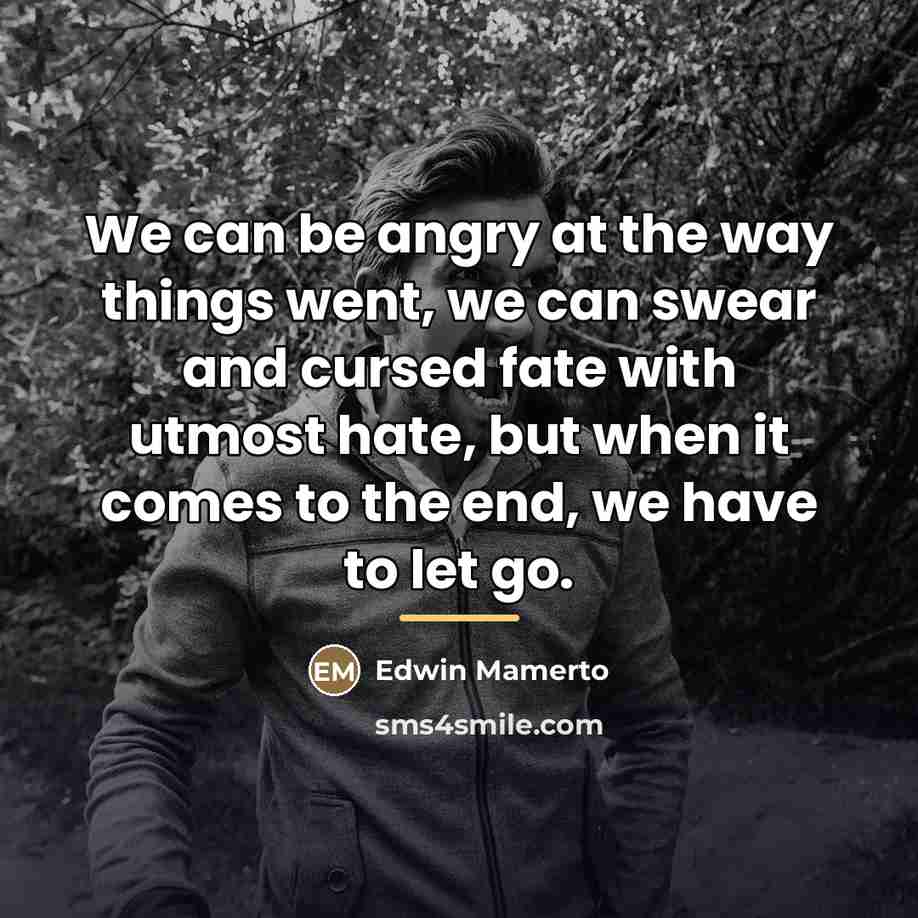 “We can be angry at the way things went, we…” quote by Edwin Mamerto