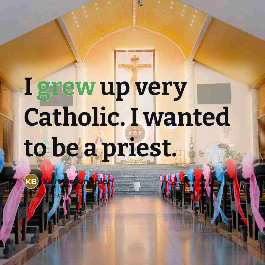 “I grew up very Catholic. I wanted to be a…” quote by Kurt Braunohler