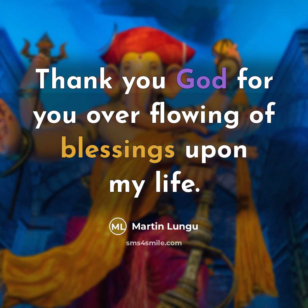 “Thank you God for you over flowing of blessings upon…” quote by Martin Lungu