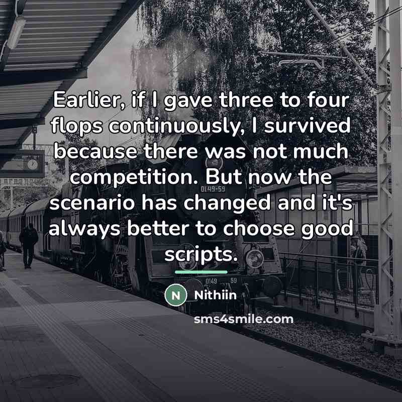 “Earlier, if I gave three to four flops continuously, I…” quote by Nithiin