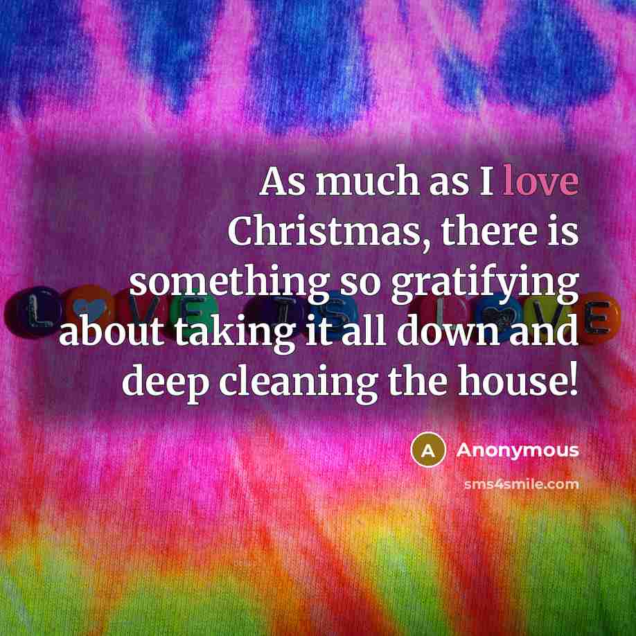 “As much as I love Christmas, there is something so…” quote by Anonymous
