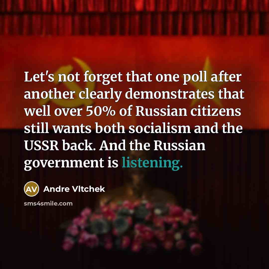 “Let's not forget that one poll after another clearly demonstrates…” quote by Andre Vltchek