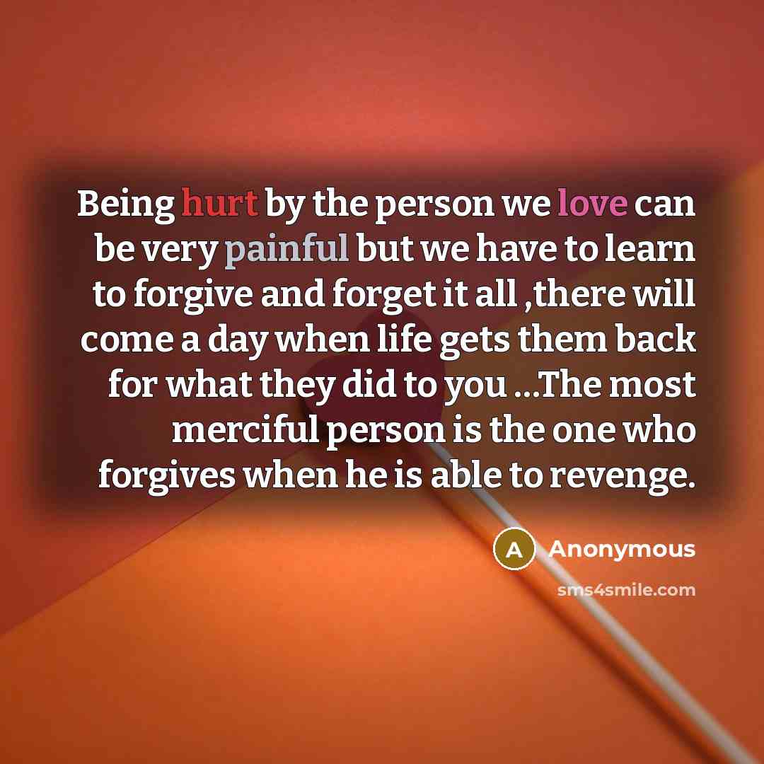 “Being hurt by the person we love can be very…” quote by Anonymous