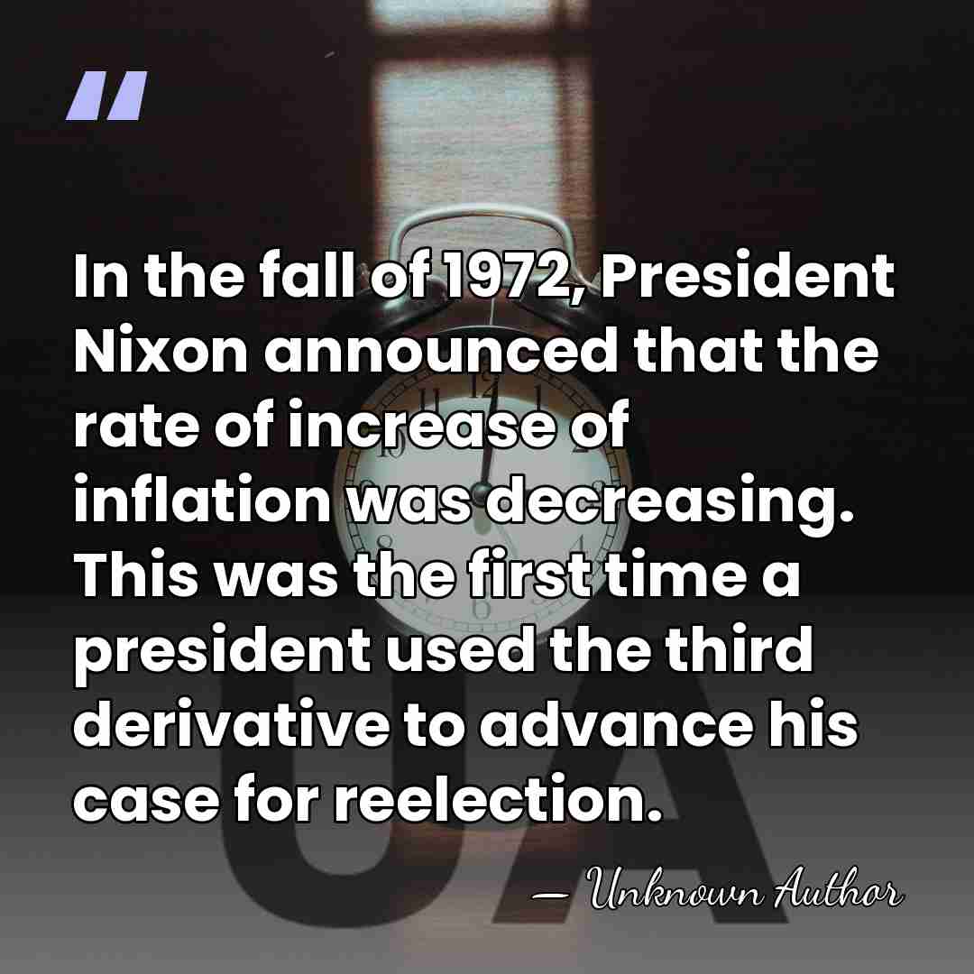 In the fall of 1972, President Nixon announced that the rate of&hellip; - Hugo Rossi