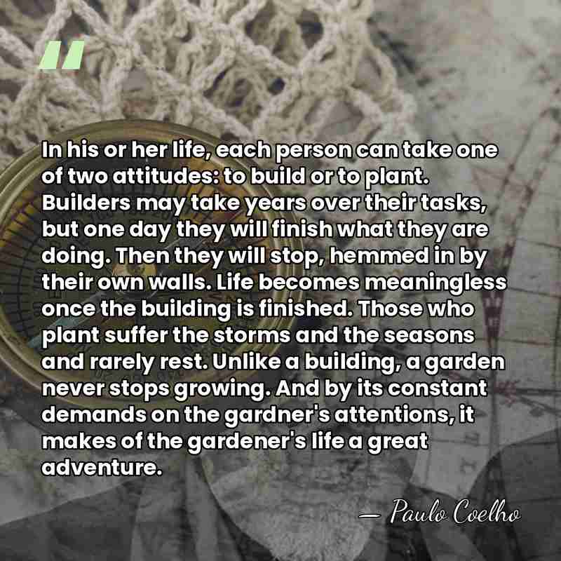 In his or her life, each person can take one of two&hellip; - Paulo Coelho