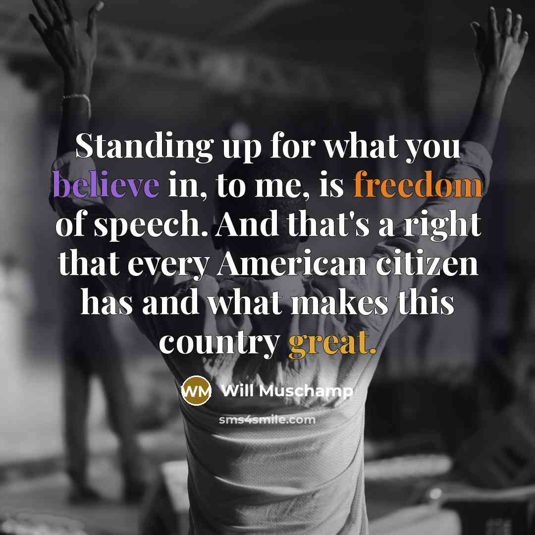 “Standing up for what you believe in, to me, is…” quote by Will Muschamp
