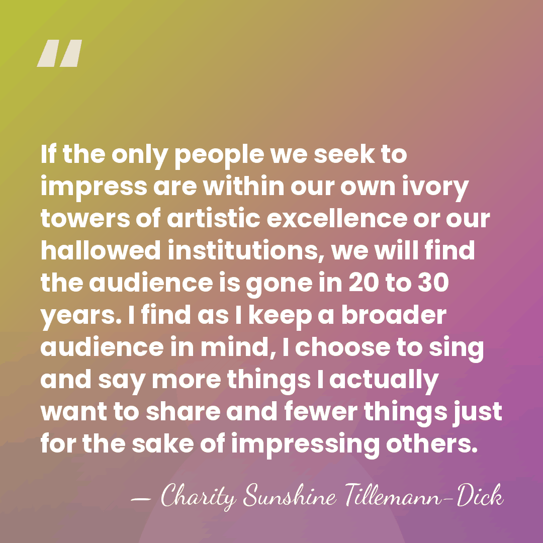 If the only people we seek to impress are within our own&hellip; - Charity Sunshine Tillemann-Dick