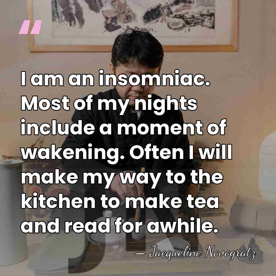I am an insomniac. Most of my nights include a moment of&hellip; - Jacqueline Novogratz