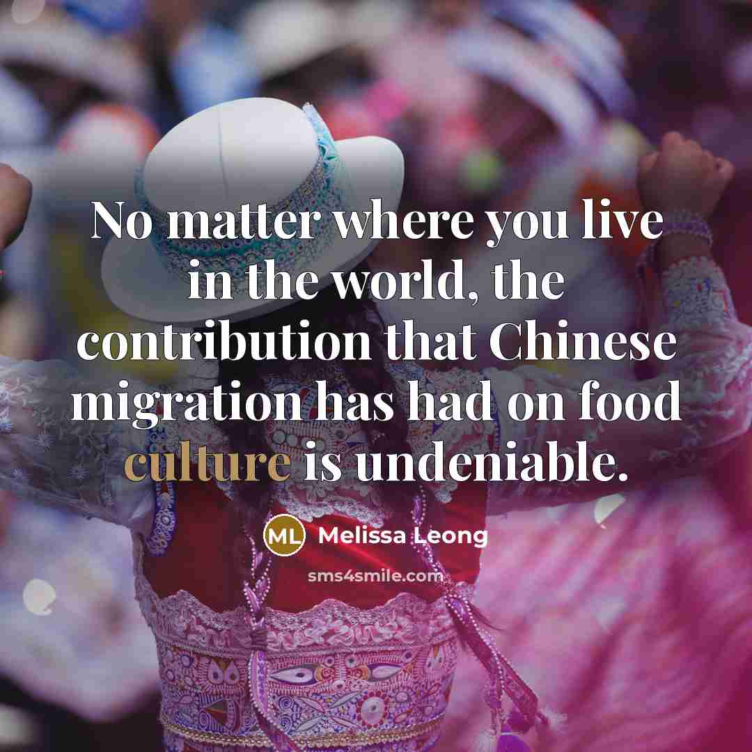 “No matter where you live in the world, the contribution…” quote by Melissa Leong