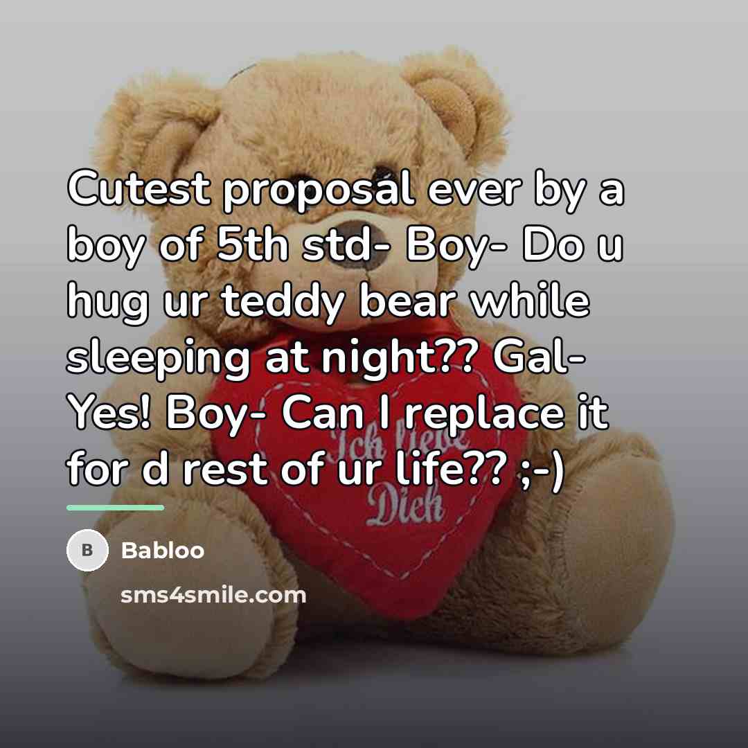 “Cutest proposal ever by a boy of 5th std- Boy-…” quote by Babloo