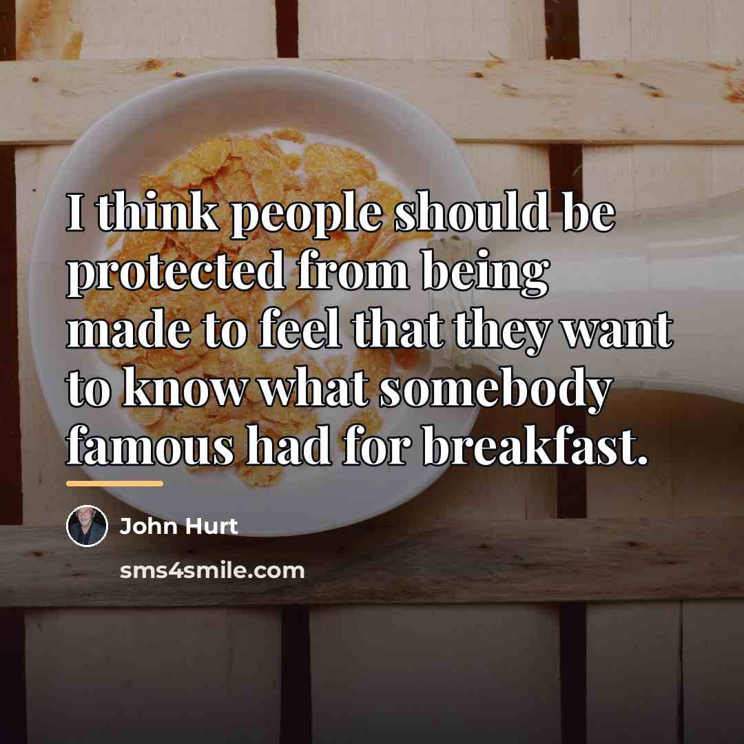 “I think people should be protected from being made to…” quote by John Hurt