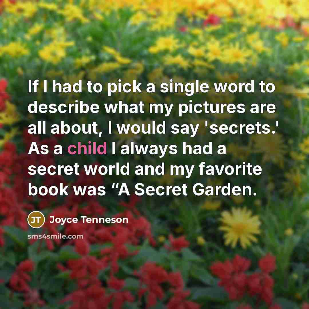 “If I had to pick a single word to describe…” quote by Joyce Tenneson