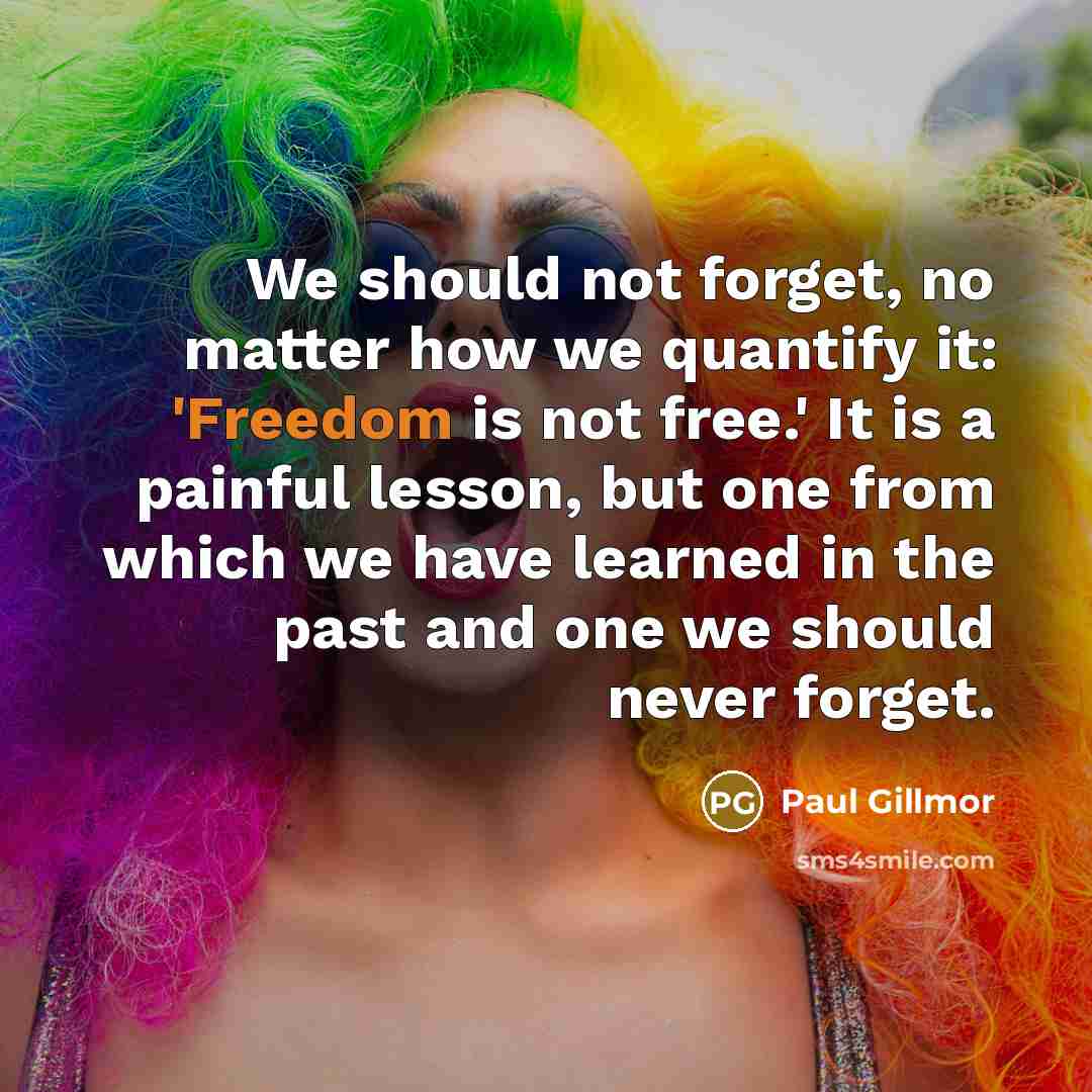 “We should not forget, no matter how we quantify it:…” quote by Paul Gillmor