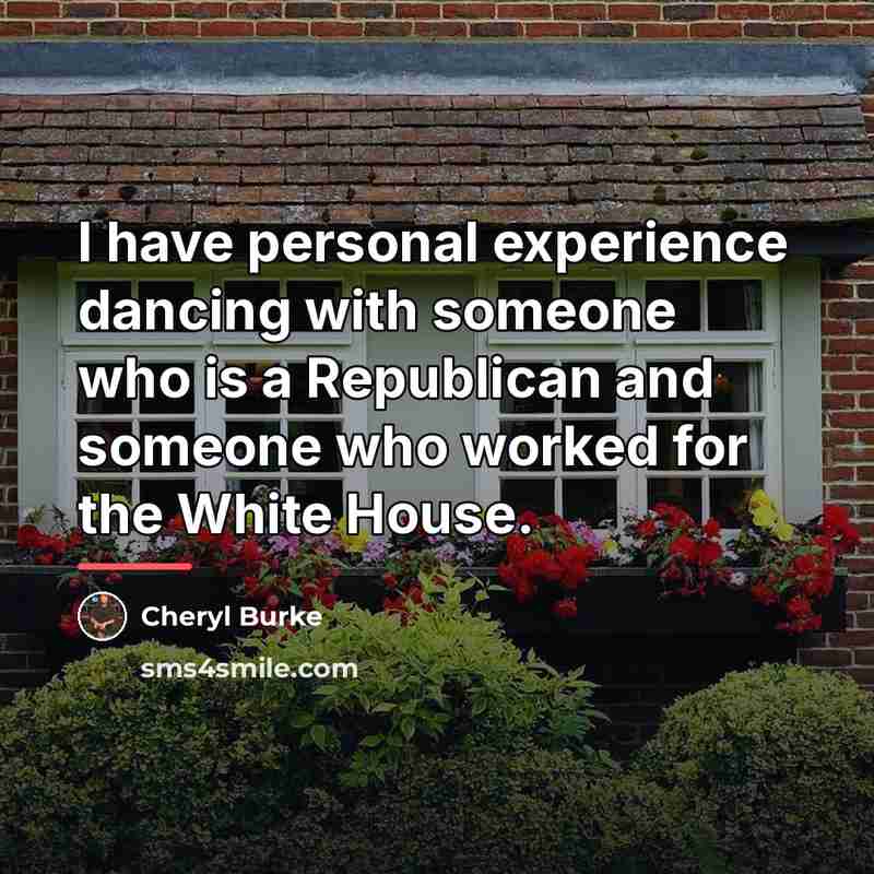 “I have personal experience dancing with someone who is a…” quote by Cheryl Burke