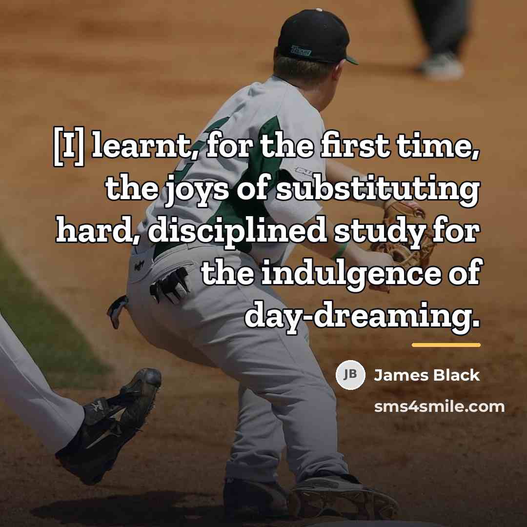 “[I] learnt, for the first time, the joys of substituting…” quote by James Black