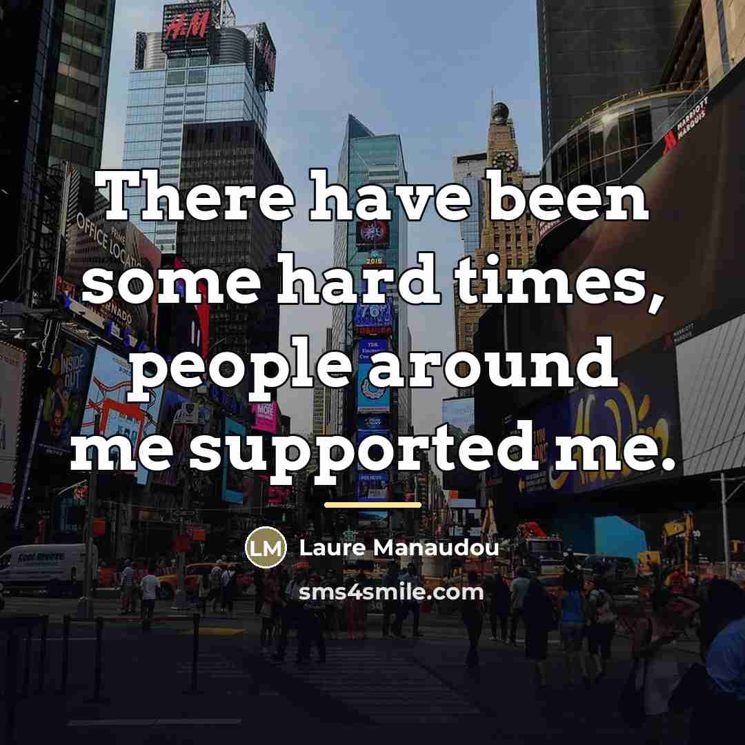 “There have been some hard times, people around me supported…” quote by Laure Manaudou