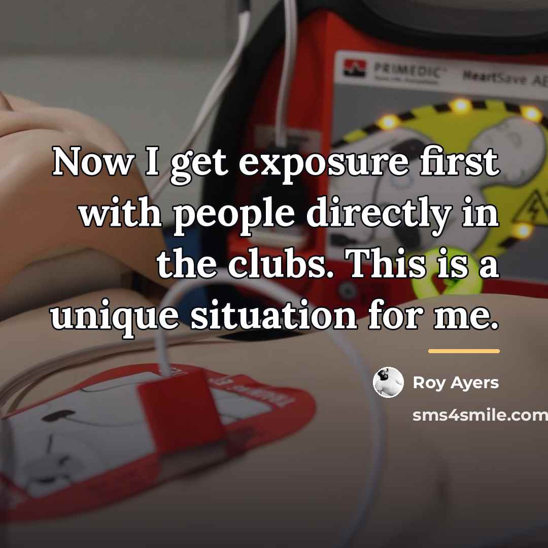 “Now I get exposure first with people directly in the…” quote by Roy Ayers