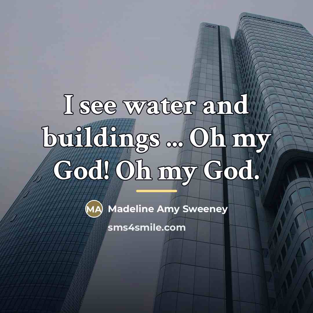 “I see water and buildings ... Oh my God! Oh…” quote by Madeline Amy Sweeney