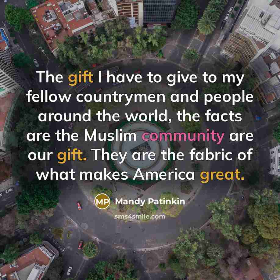 “The gift I have to give to my fellow countrymen…” quote by Mandy Patinkin