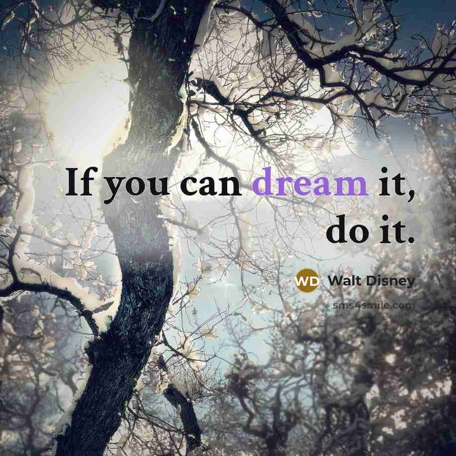 “If you can dream it, do it.…” quote by Walt Disney